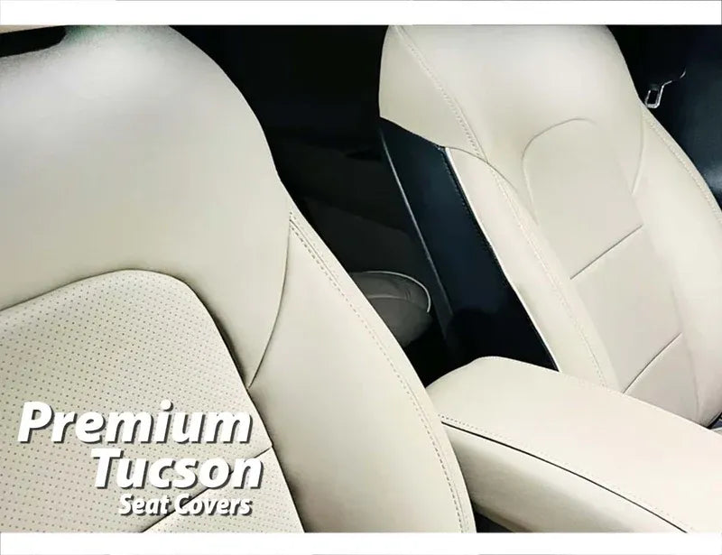 Custom-fit premium seat cover for Hyundai Tucson, offering comfort, style, and durability.
