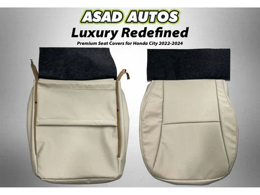 Custom-fit seat covers for Honda City 2022-2026, offering premium style, durability, and comfort for your car's interior.
