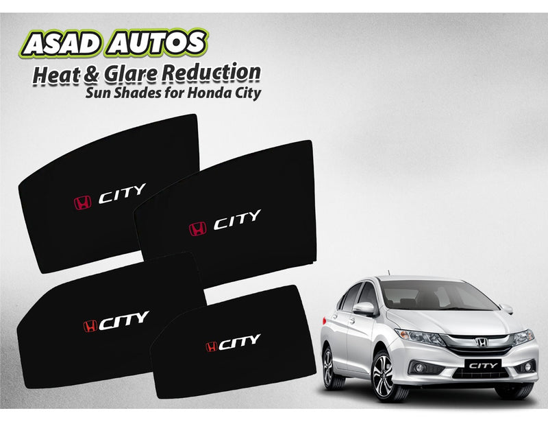 Custom Fit Sun Shades for Honda City 2022-2026 – UV Protection Car Window Curtains

