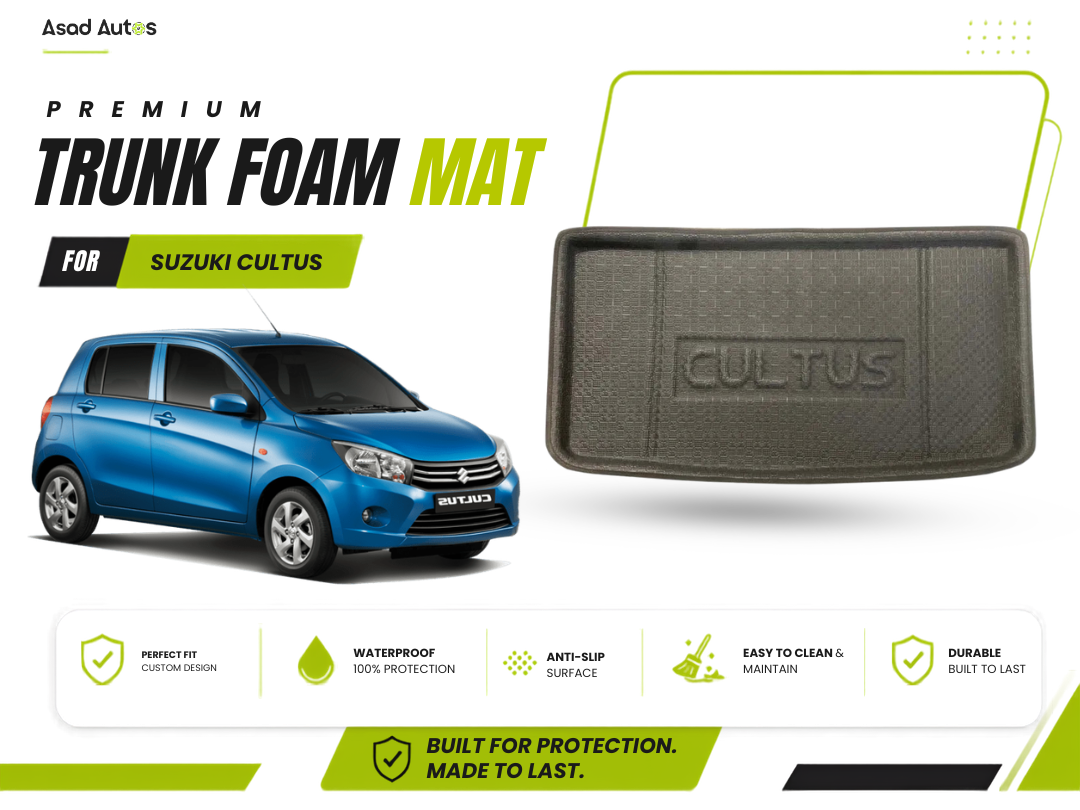 Custom Fit Trunk Mat Foam for Suzuki Cultus 2000-2017