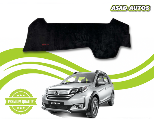 "Custom dashboard carpet mat for Honda BRV 2016-2021, offering UV protection, heat resistance, and a stylish interior upgrade."
