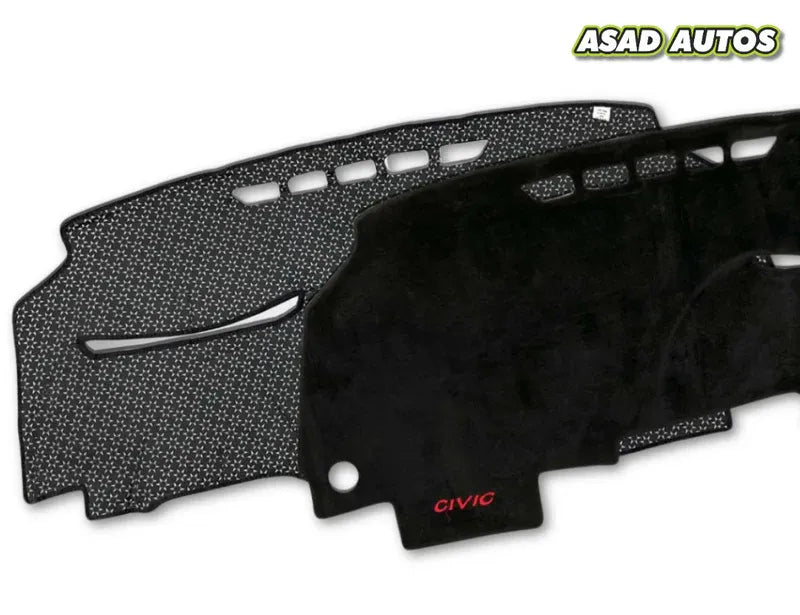 "Custom dashboard carpet mat for Honda Civic 2008-2011, offering UV protection, heat resistance, and a stylish interior upgrade."
