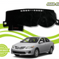 "Custom dashboard carpet mat for Toyota Corolla, offering UV protection, heat resistance, and a stylish interior upgrade."
