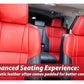 Custom synthetic leather seat cover for Toyota Fortuner, designed for durability, comfort, and a sleek look.