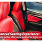 Custom synthetic leather seat cover for Toyota Fortuner, designed for durability, comfort, and a sleek look.
