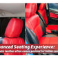 Custom synthetic leather seat cover for Toyota Fortuner, designed for durability, comfort, and a sleek look.
