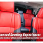 Custom synthetic leather seat cover for Toyota Fortuner, designed for durability, comfort, and a sleek look.