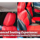 Custom synthetic leather seat cover for Toyota Fortuner, designed for durability, comfort, and a sleek look.
