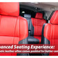 Custom synthetic leather seat cover for Toyota Fortuner, designed for durability, comfort, and a sleek look.
