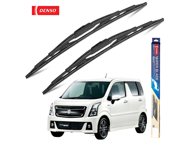 DENSO Premium Wiper Blades installed on a Suzuki Wagon R Stingray for improved visibility and optimal windshield cleaning