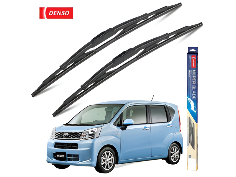 DENSO Standard Wiper Blades installed on Daihatsu Move – ensuring a clear and streak-free windshield for safe driving