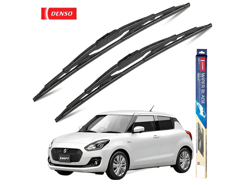 DENSO Standard Wiper Blades installed on Suzuki Swift (2021-2024) – providing clear visibility and streak-free performance