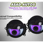 DEVILS EYE Projector Lights featuring a stylish design, sharp beam patterns, and high-performance illumination for modern vehicles.
