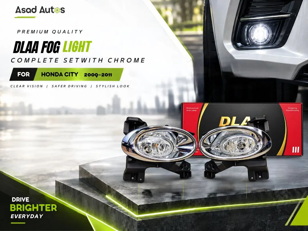 DLAA Fog Light with Chrome for Honda City (2009-2011)