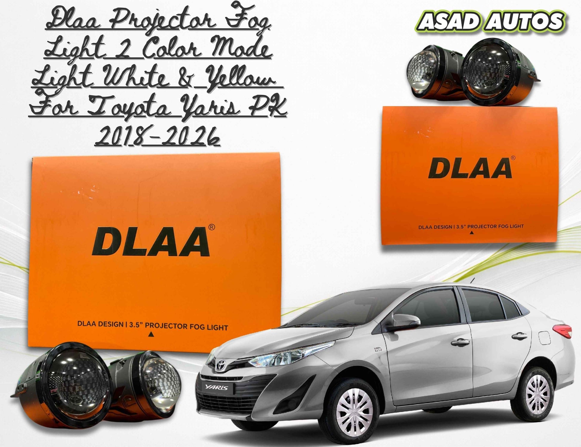 DLAA Fog Light Projector for Toyota Yaris PAK 2018–2026