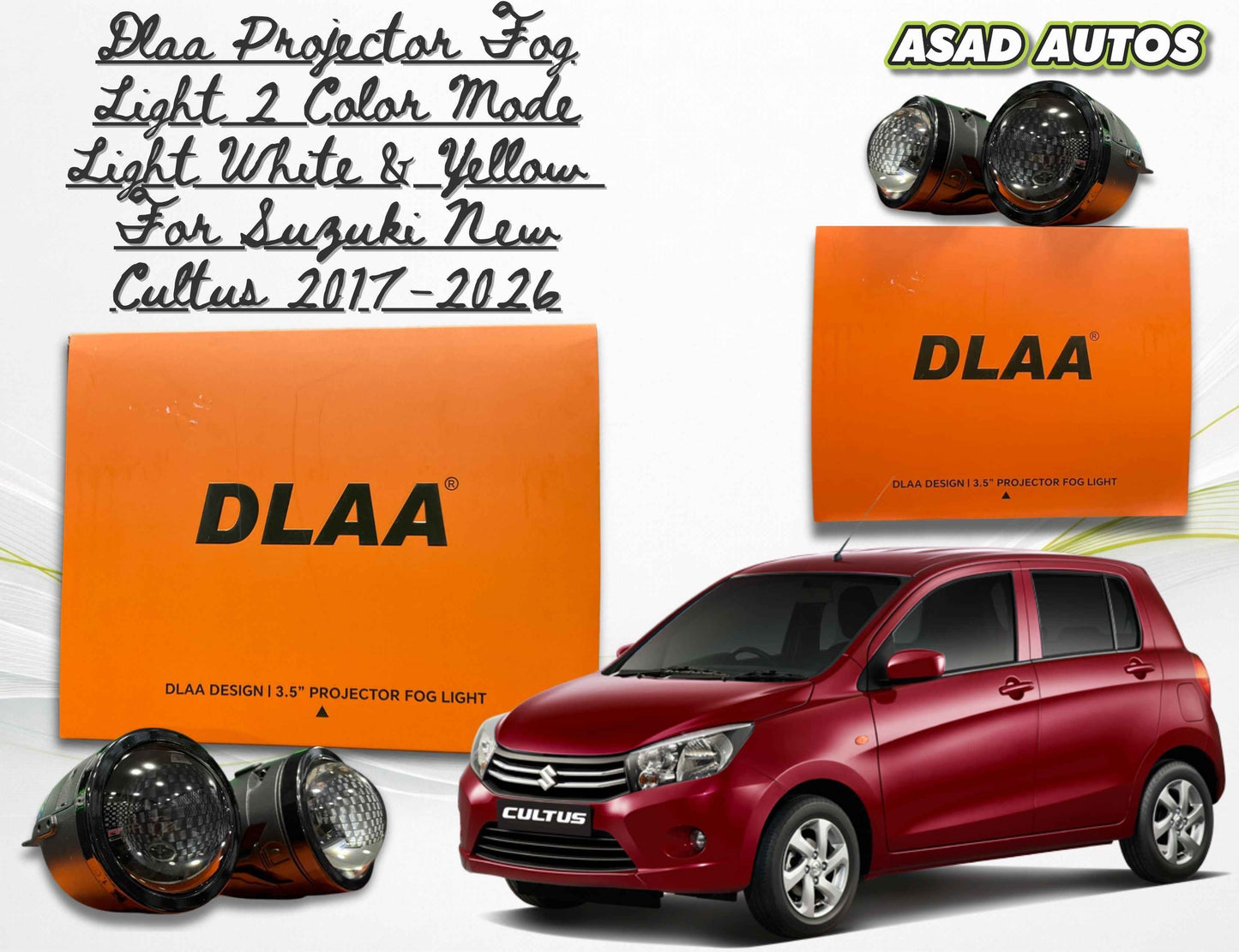 DLAA Fog Light Projector for Suzuki New Cultus 2017–2026