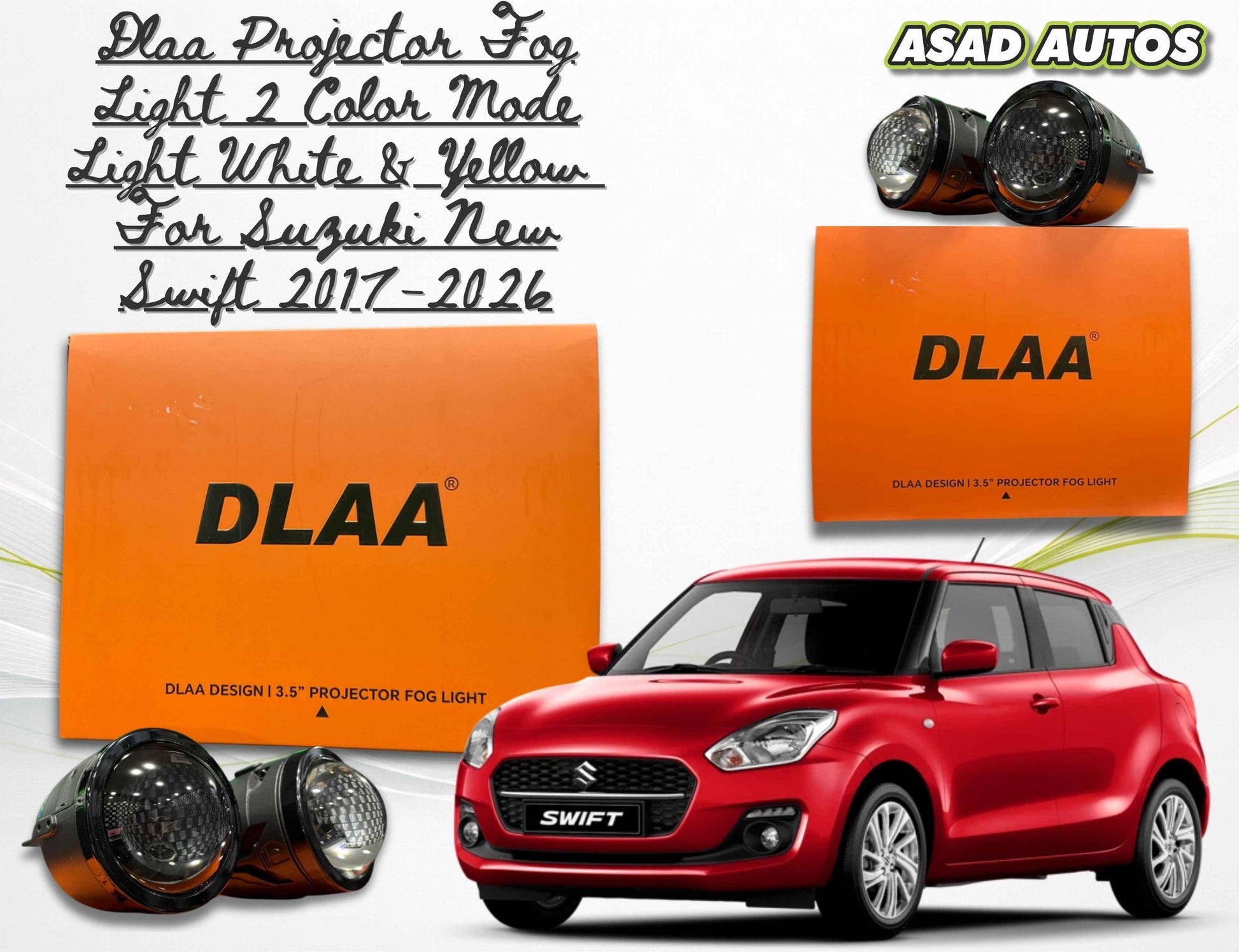 DLAA Fog Light Projector for Suzuki New Swift 2017–2026