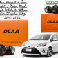 DLAA Fog Light Projector for Toyota Vitz 2010–2026