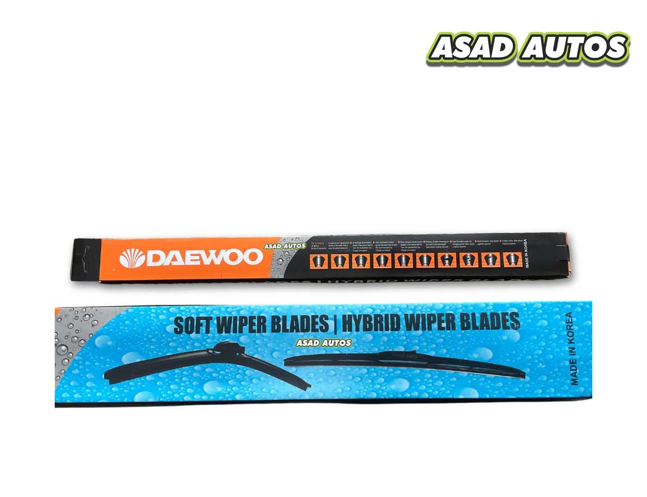 Daewoo soft and hybrid car wiper blades for Peugeot 2008, providing streak-free visibility and long-lasting durability.

