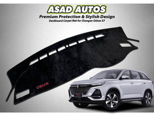 Dashboard carpet mat for Oshan X7 offering custom fit, premium protection, and a stylish interior enhancement.
