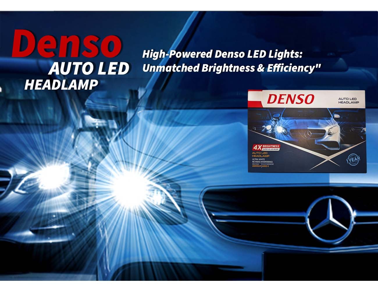 Denso 3000W LED Lights featuring extreme brightness, energy efficiency, and durable performance for vehicles and off-road adventures.






