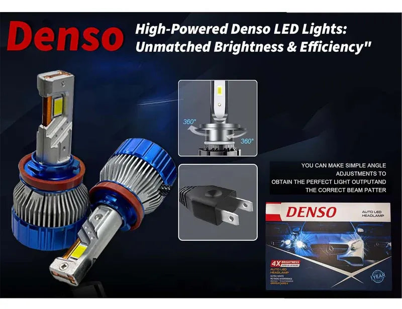 Denso 3000W LED Lights featuring extreme brightness, energy efficiency, and durable performance for vehicles and off-road adventures.
