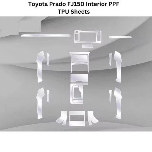 Durable TPU Interior PPF for Toyota Prado FJ150 2018 - Protection Against Scratches and Interior Damage

