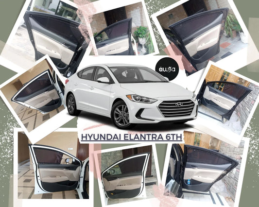 Awra Window Curtains Sun Shades (Car Pardy) for Hyundai Elantra 2021 - 2023 6th