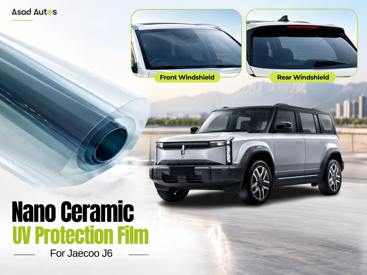 Enhance driving comfort and protect your vehicle’s interior with the Nano Ceramic UV Protection Film for Jaecoo J6 2025–2026
