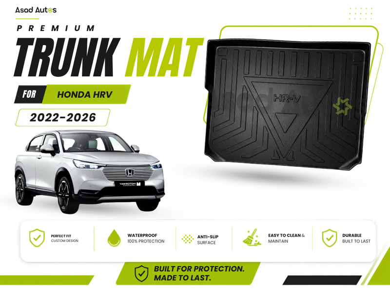 Enhance the functionality and style of your HR-V 2022-24 with our custom-fit trunk mat