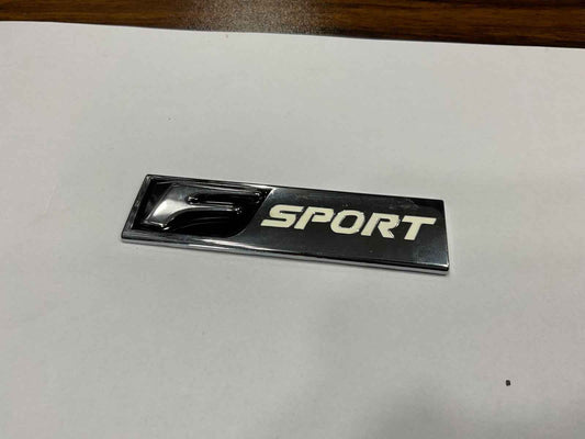 F Sport Emblem Badge – Premium Monogram Logo for Cars (Universal Fit)
