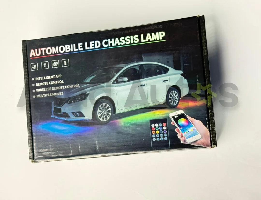 Fancy classic under glow revolving universal LED light with multi color ambient illumination for car interior decoration and styling accessories