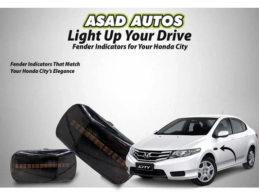 Fender indicator for Honda City 2018 offering style, functionality, and improved road visibility.

