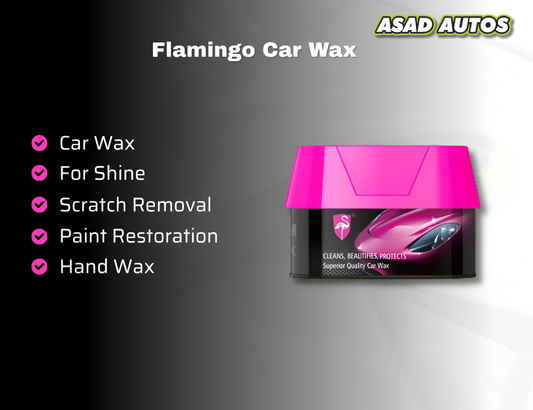 Flamingo Car Polish Wax, Flamingo auto wax bottle, car polish and wax product, high gloss car paint protection wax