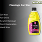 Flamingo Car Wash Wax 500ML bottle, Flamingo 2-in-1 car wash and wax, car cleaning shampoo, car detailing wash product
