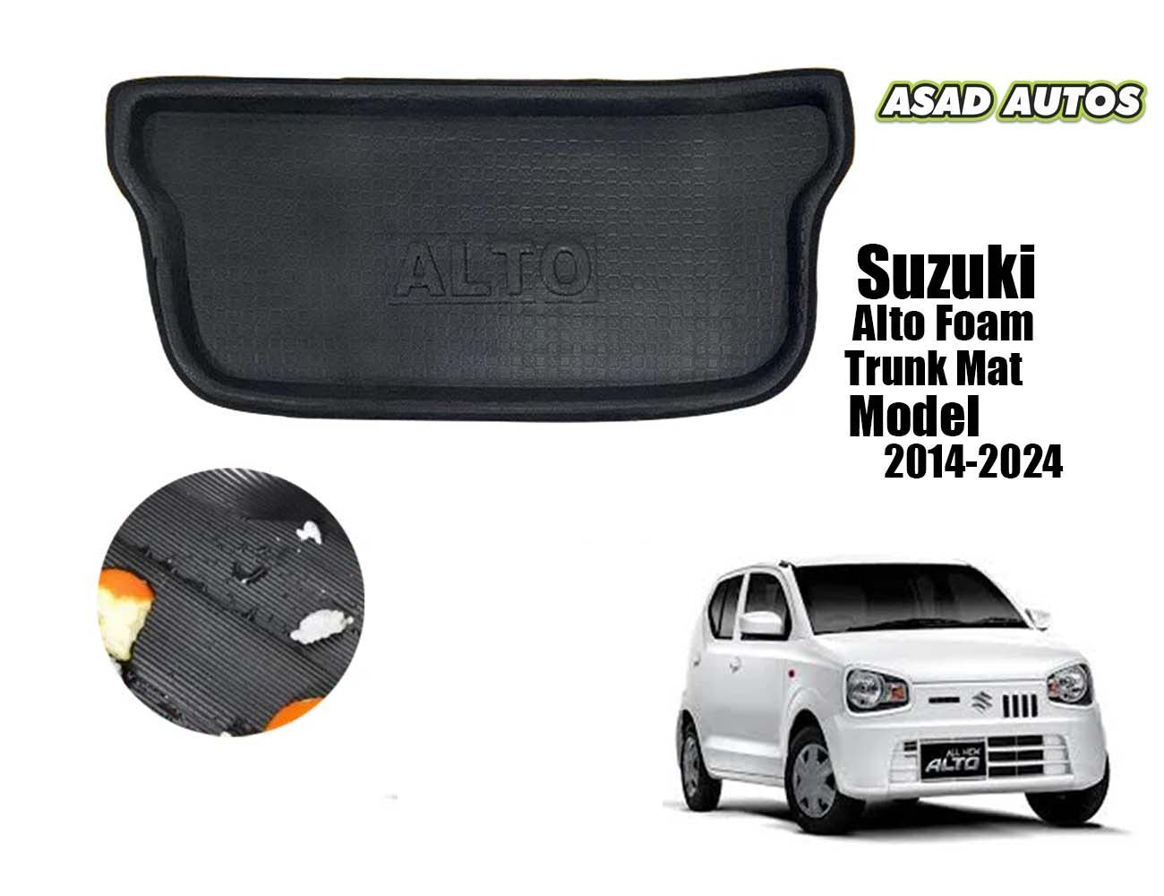 Foam boot tray for Suzuki Alto 2014-2026 – premium cargo mat
