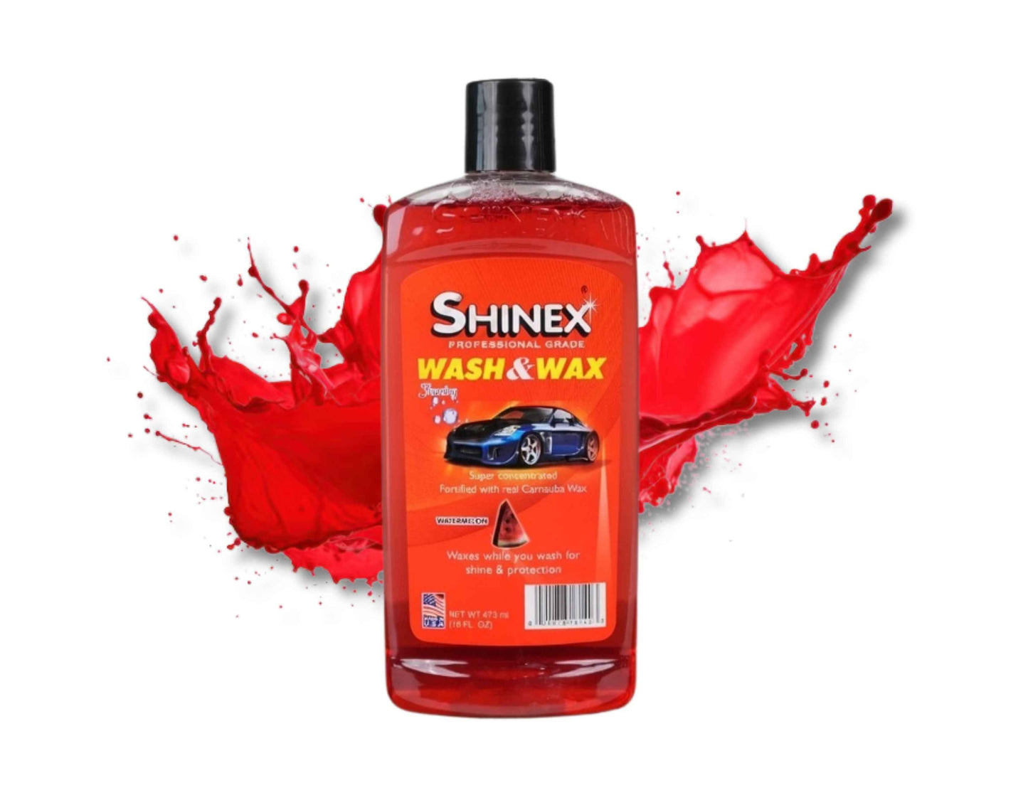 Shinex Professional Grade Wash & Wax Foaming Watermelon 473ml