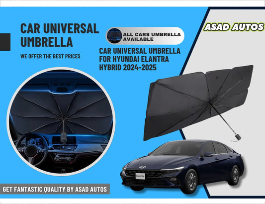 Foldable Car Umbrella Sun Shade Cover for Hyundai Elantra Hybrid 2024–2025 – UV & Heat Shield for Windshield
