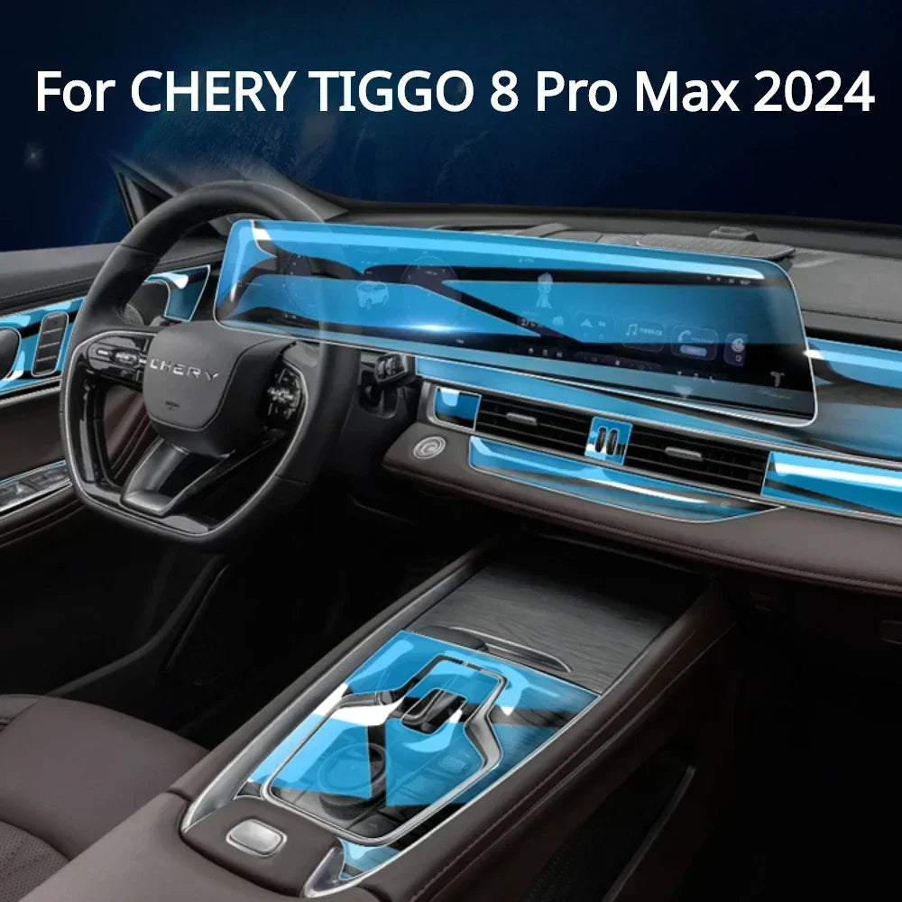 CHERY TIGGO 8 Pro 2024 Interior Film Transparent TPU Gear Panel Center Console - Anti-Scratch Refit