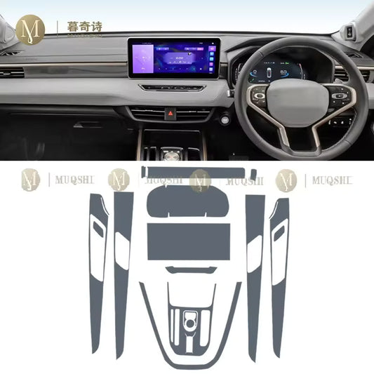 Haval Jolion 2024 Interior Film Transparent TPU Gear Panel Center Console - Anti-Scratch Protection