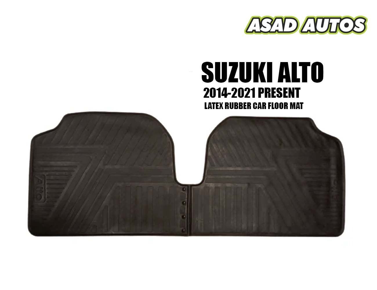 Full set latex rubber floor mats for Suzuki Alto 2014-2026
