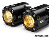 Future Eyes F150-S Mini white white wireless 1.5 inch Bi LED projector lens with 6000 lumens output, multiple lighting modes,