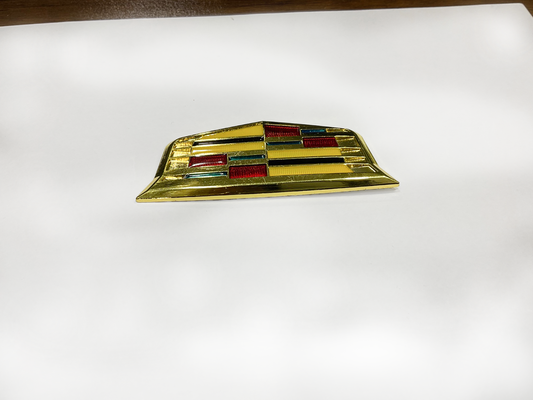 Gold Car and Truck Emblem – Chrome Finish Luxury Badge

