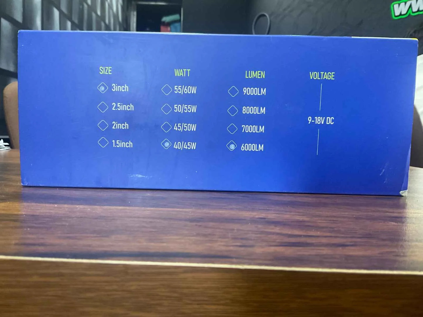 Goodyear Projector Fog Lamps with LED Lens – Compatible with Toyota, Suzuki & Honda Vehicles