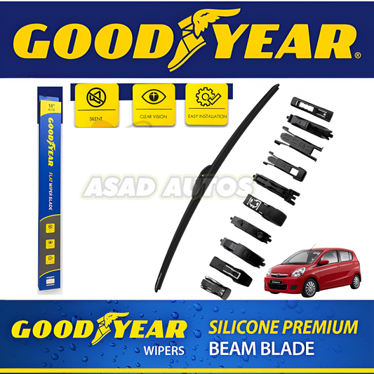 Goodyear Wiper Blades for Daihatsu Cuore – Premium Quality for Streak-Free Visibility