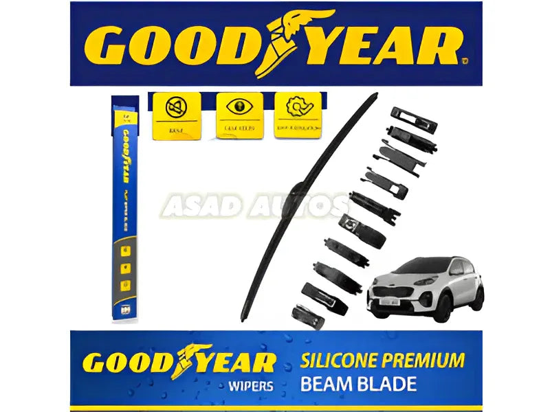 Goodyear Wiper Blades for Kia Sportage - Clear Visibility and Long-Lasting Protection
