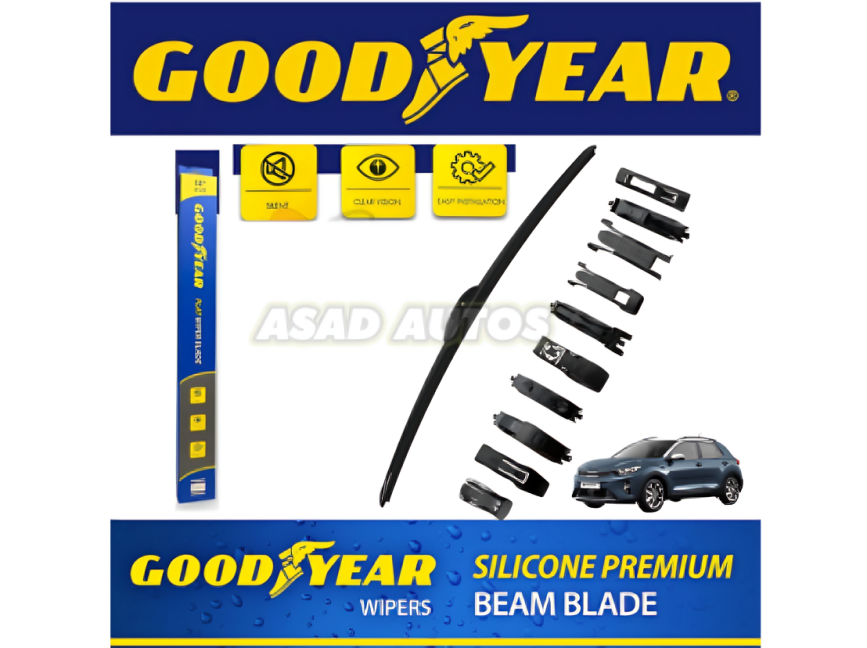 Goodyear Wiper Blades for Kia Stonic - Streak-Free and Long-Lasting Windshield Wipers

