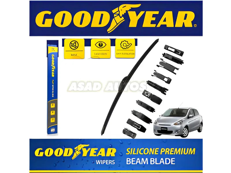 Goodyear Wiper Blades for Mitsubishi Mirage - Clear Visibility and Durable Performance
