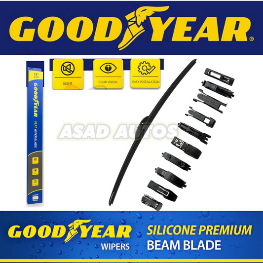 Goodyear Wiper Blades for Nissan Moco, designed for streak-free wiping, all-weather durability, and superior visibility for safer driving in any condition.
