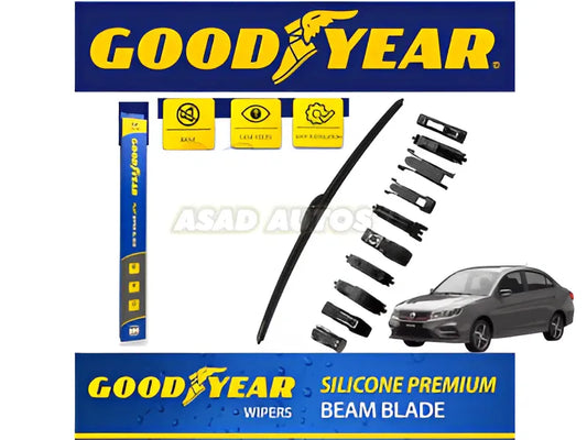 Goodyear Wiper Blades for Proton Saga - Clear Visibility and Long-Lasting Durability
